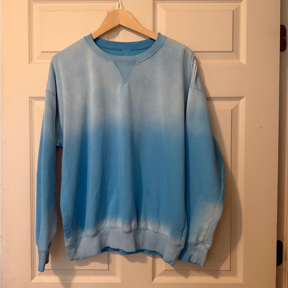 Light Blue Ombre Crewneck Sweatshirt